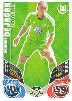 Ashkan Dejagah VfL Wolfsburg 2011/12 Topps MA Bundesliga #315